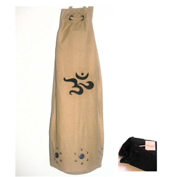 Kushoasis Yoga Bag - Omsutra Om Mahashakti Mat Bag - Color - Black - OM101012-BLACK