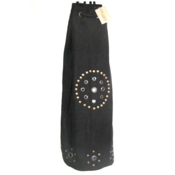 Kushoasis Yoga Bag - Omsutra Chakra Rivet Bag - Color - Black - OM101011-BLACK