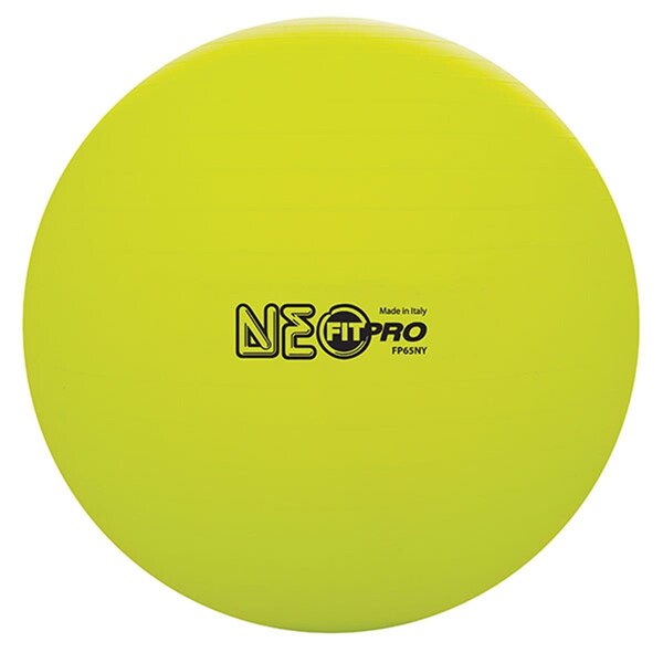Champion Sports 65 cm Fitpro Training & Exercise Ball, Neon Yellow - CH55993