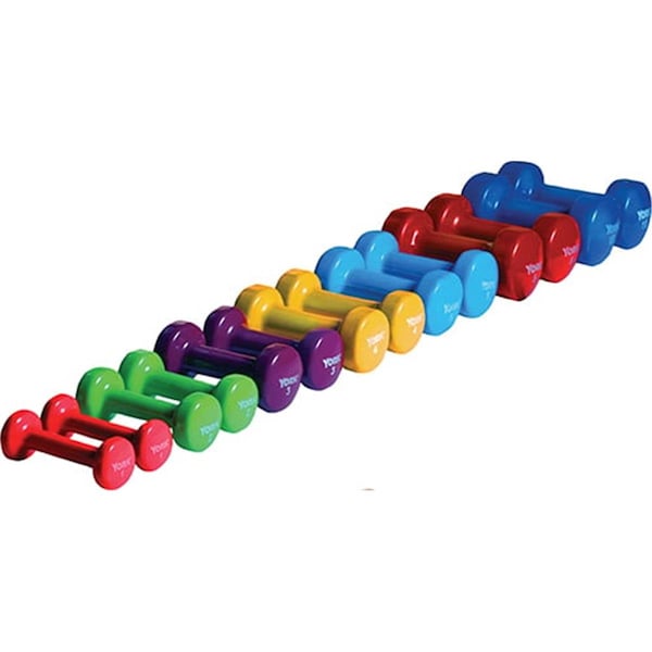 York Barbell Vinyl Fitbell, Grape - 3 lbs - YO626693