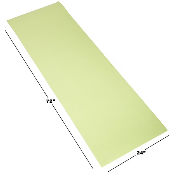 Wakeman Extra-Thick Yoga Mat - Durable Non-Slip Foam Workout Mat with Carrying Strap Green - 80-5136-GREEN
