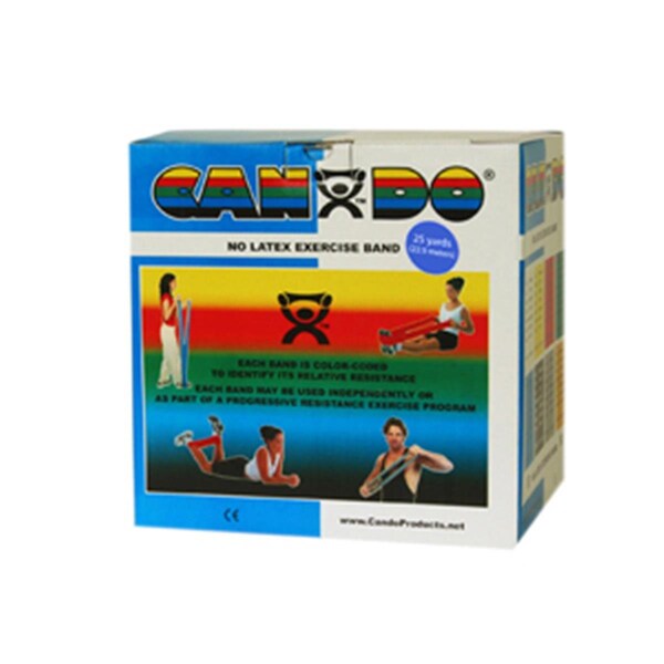 Cando International Latex Free Exercise Band, 25 yards Roll - Blue, Heavy - CANDO-10-5634