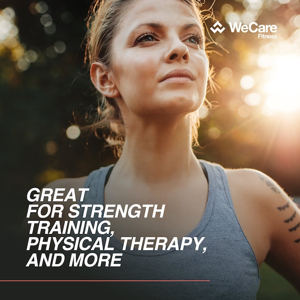 Wecare Fitness Resistance Hand Grip Strength Trainer, Adjustable Non-Slip, Black - WF-RHG-BLK
