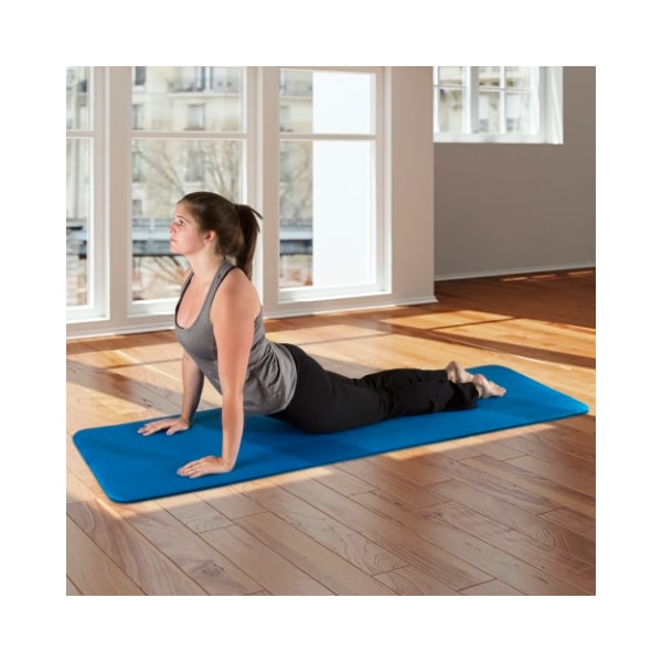 Leisure Sports Extra Thick Yoga Mat, Non-Slip Comfort Foam, Durable Exercise Mat For Fitness, Pilates (Blue) - 846179UVJ