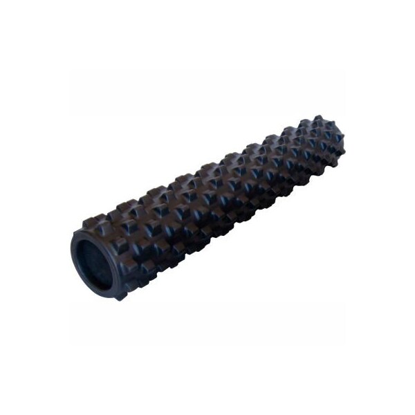 Fabrication Enterprises RumbleRoller Massage Foam Roller, 6" Dia. x 31"L, X-Firm, Black - 30-2370