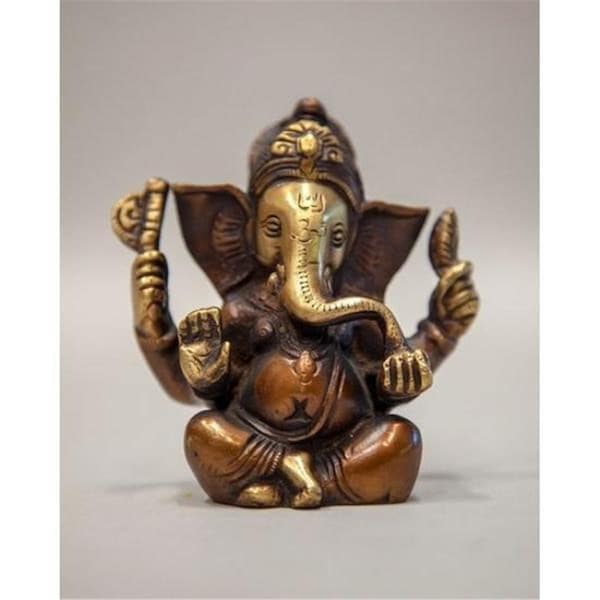 Omsutra Sitting Ganesha Statue Yoga Studio Home Sacred Space Gifts - OMSBS90-GANESHA