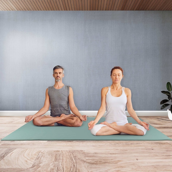 Wakeman Large Yoga Mat - 6x4 Non-Slip 8mm Exercise Mat for Home Workouts by Mint - 80-5224