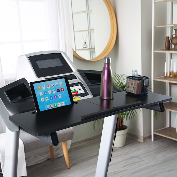 Rad Sportz Treadmill Desk Workstation - Universal Laptop Stand for Most Treadmills by Black - 80-5210