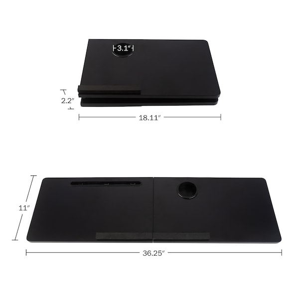Rad Sportz Treadmill Desk Workstation - Universal Laptop Stand for Most Treadmills by Black - 80-5210