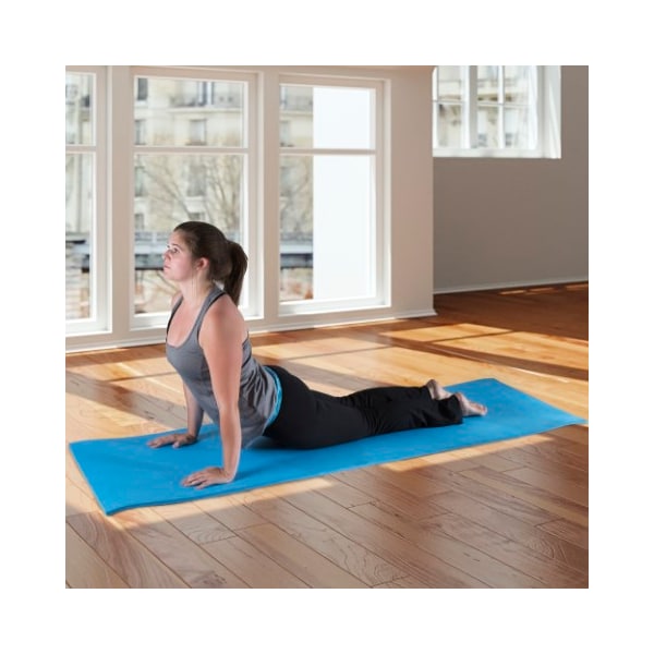 Leisure Sports Extra Thick Yoga Mat, Non Slip Comfort Foam, Durable for Fitness, Pilates, Workout  (Light Blue) - 208354KGF