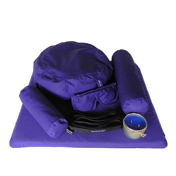 Peach Blossom Yoga Peach Blossom Yoga 11001 7 Piece Deluxe Yoga Set - Violet - 11001-A1