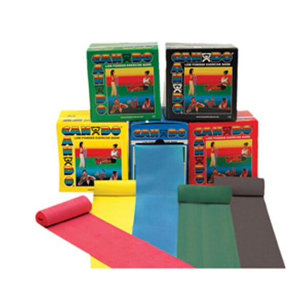 Cando International Low Powder Exercise Band, 50 yards Rolls - Set of 5 - CANDO-10-5228