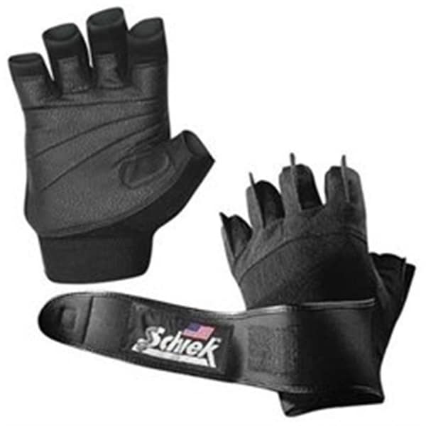 Schiek Sports Pink Womens Gel Lifting Gloves with Wrist Wraps S - H540PS
