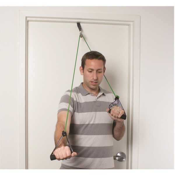 Step-Up Relief Shoulder Pulley with Exercise Tubing & Handles; Green - Medium - ST2580136