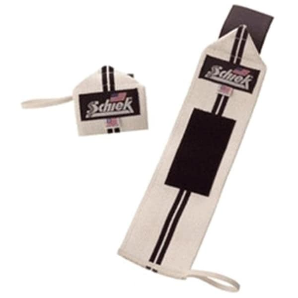 Schiek Sports Schiek Sports 1124WS-W 24 in. Schiek Line Heavy Duty Wrist Wraps - White - 1124WS-W
