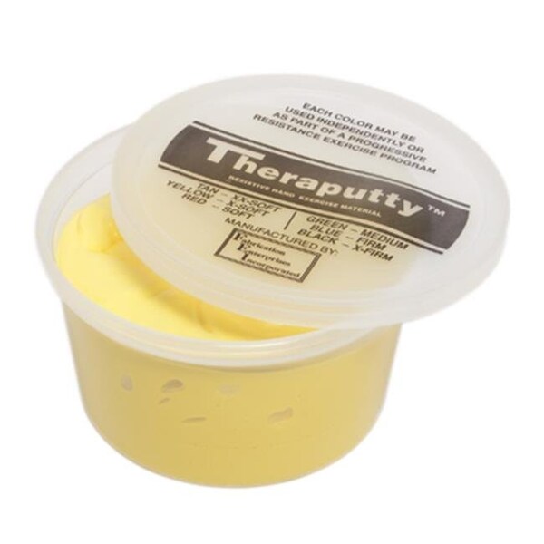 Fabrication Enterprises Fabrication Enterprises 10-0918 Cando Theraputty Exercise Material; Yellow - X-Soft - 10-0918