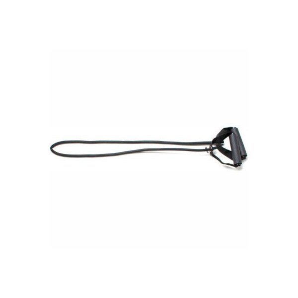 Fabrication Enterprises CanDo Exercise Tubing with Handles, Black, 48" - 1338889