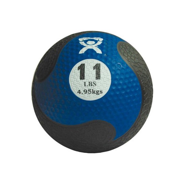 Fabrication Enterprises CanDo Firm Medicine Ball, 11 lb., 9" Diameter, Blue - 454637