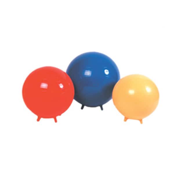 Step-Up Relief 22 in. Inflatable Exercise Ball with Stability Feet - Orange - ST475860