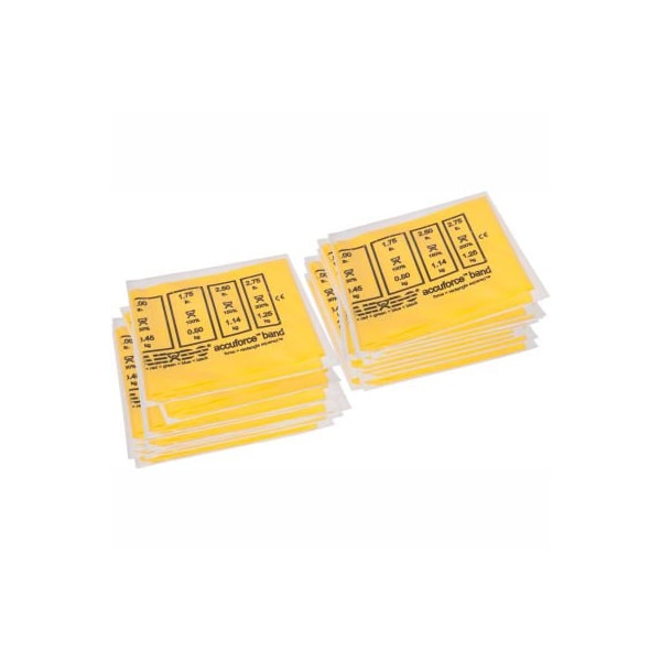 Fabrication Enterprises CanDo AccuForce Exercise Band, Yellow, 48"L Band, Box of 40 - 1476220