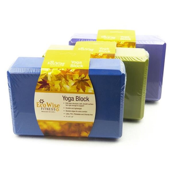 Ecowise EcoWise 82123 3 x 6 x 9 in. Yoga Block; kiwi - 82123