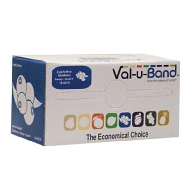 Fabrication Enterprises Fabrication Enterprises 10-6215 6 yards Val-U-Band Exercise Band; Plum; Level 5 - 1576296