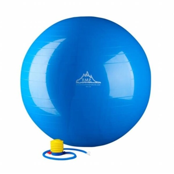 Black Mountain Products Black Mountain Products 75cm Red Gym Ball 2000 lbs Static Strength Exercise Stability Ball with Pump; Red - 75 cm - 75CM RED GYM BALL