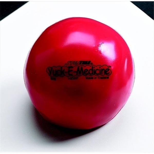 Sportime Sportime 021250 1.1 Lbs. - 4.5 In. Yuck-E-Medicine Ball - Red - 21250