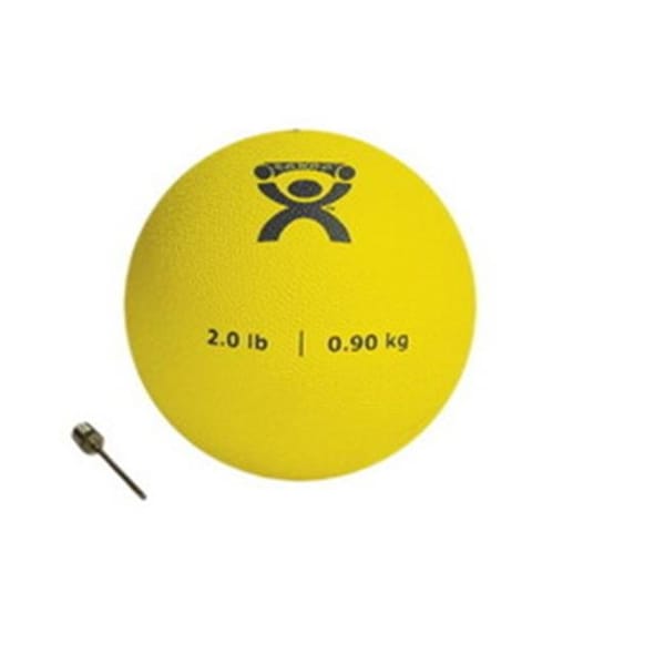 Fabrication Enterprises Fabrication Enterprises 10-3171 Cando PT Soft Medicine Ball; 2 lbs Rebounder Ball; Yellow - 464498