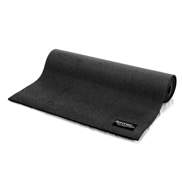 Aeromat 0.12 x 24 x 68 in. Elite Yoga Mat, Black - 72203