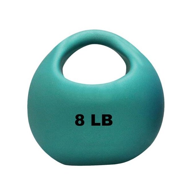 Cando International Cando 10-3293 8 lbs One Handle Medicine Ball; Green - 509059