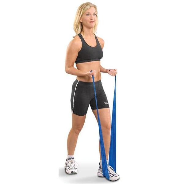 Cando International Cando 10-5211 Low Powder Exercise Band - 6 Yards - Yellow - X-Light - 1209593