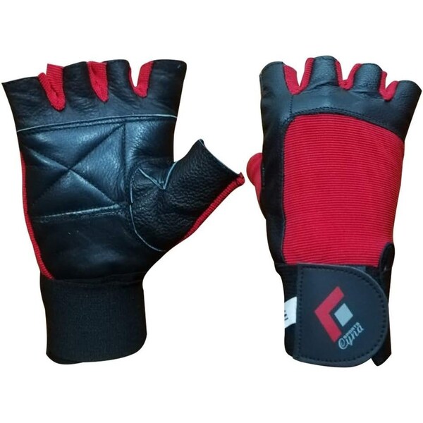 Cynasports Red Weight Lifting Leather Gloves XXL - CS-0059