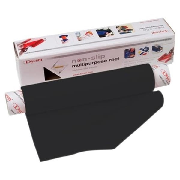 Fabrication Enterprises Fabrication Enterprises 50-1501BLK 8 in. x 6.5 ft. Dycem Non-Slip Material Roll; Black - 50-1501BLK