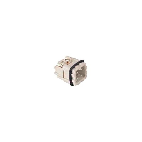 Inserto de terminal de tornillo Molex Gwconnect, macho, 3 polos, 10A, Sin protección de cable (Ag) plateado - 7203.6101.1