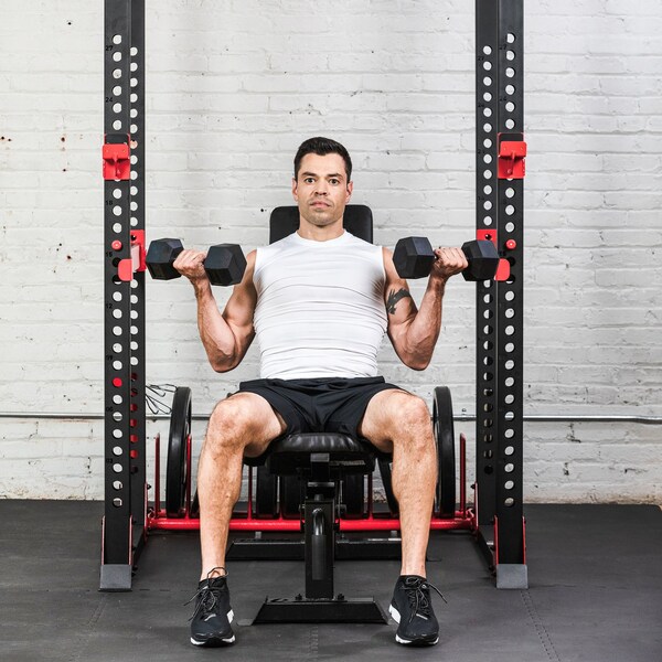 Lifeline Fitness Hex Rubber Dumbbell, 40lbs - LLHRD40