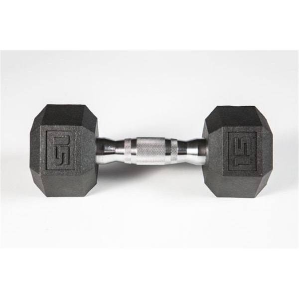 York Barbell York Premium Pvc Hex Dumbbell with Chrome Ergo Handle - 15 lbs - YO626675