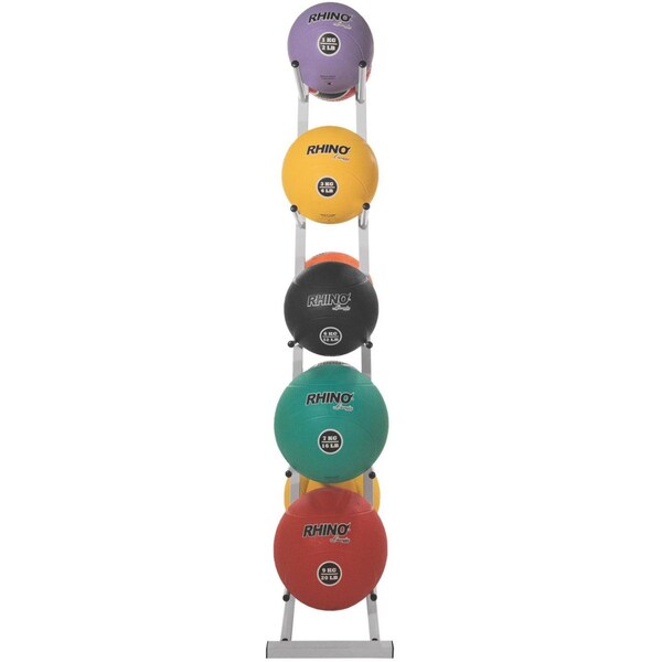 Champion Sports Double Medicine Ball, 10", Storage Tree - MBR2
