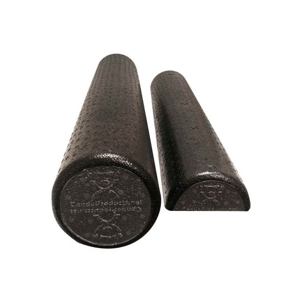 Fabrication Enterprises CanDo Black Composite Foam Roller, Half-Round, 6" Dia. x 36, Case of 24 - 30-2290-24