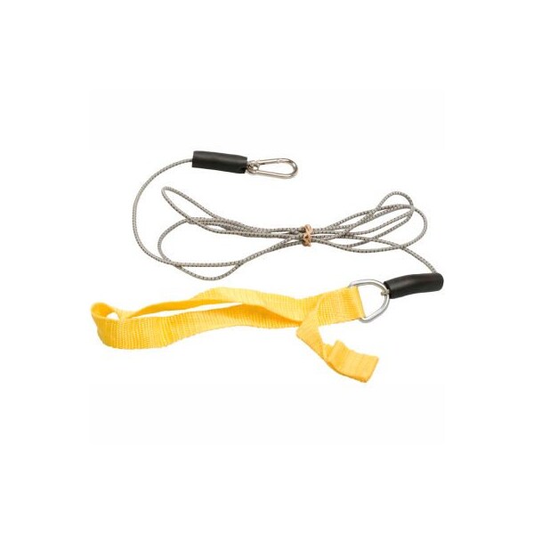 Fabrication Enterprises CanDo Bungee Exercise Cord with Attachments, 7' Cord, Yellow - 1425086
