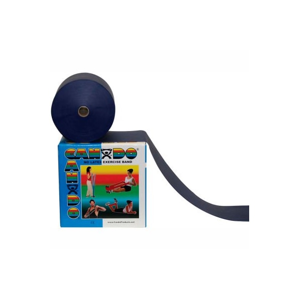 Fabrication Enterprises CanDo Latex-Free Exercise Band, Blue, 50 Yard Roll, 1 Roll/Box - 1360439