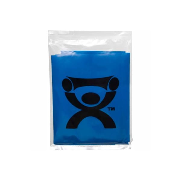 Fabrication Enterprises CanDoÂ Low Powder Pre-Cut Exercise Band, Blue, 48"L Strip, 1/Pack - 1207037