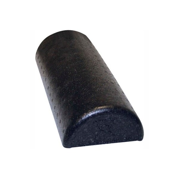 Fabrication Enterprises CanDo Black Composite Foam Roller, Half-Round, 6" Dia. x 12"L, Case of 72 - 30-2291-72