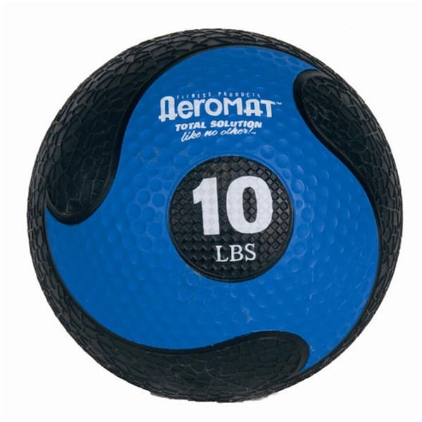 Agm Group 9 in. Deluxe Medicine Ball - Black-Blue - 35968