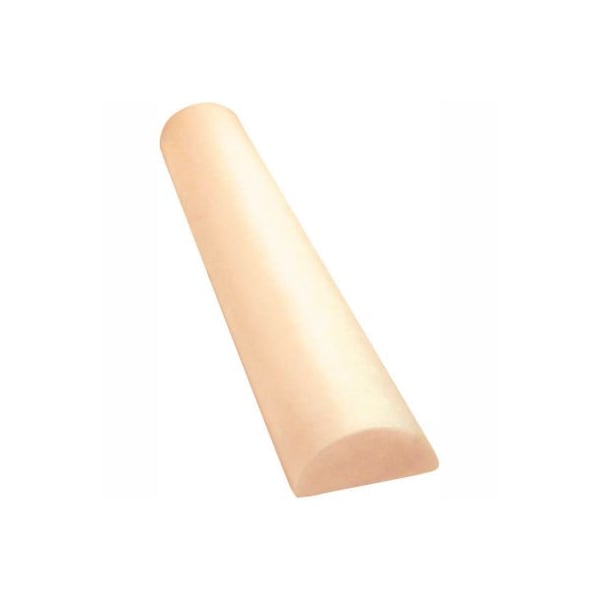 Fabrication Enterprises CanDo Antimicrobial Beige PE Foam Roller, Half-Round, 6" Dia. x 12"L - 30-2333