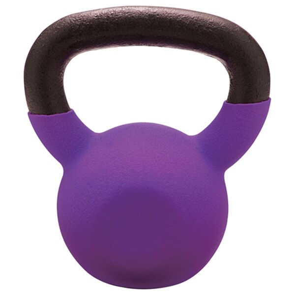 Fitnessfreak 40 lbs Vinyl Coated Kettlebell, Purple - FI687288
