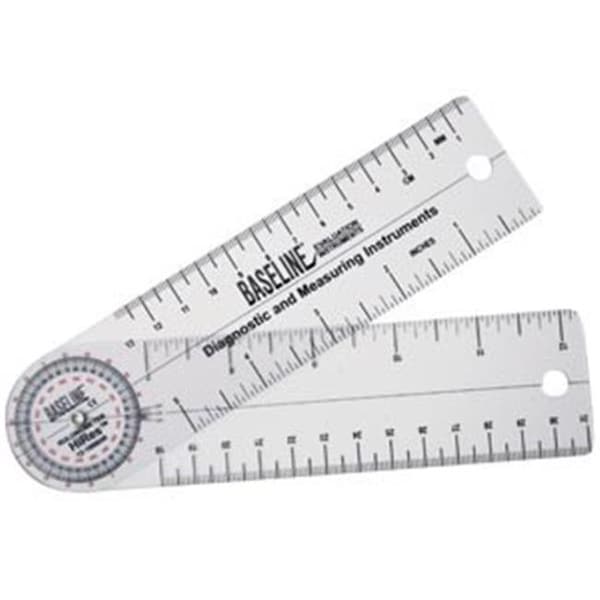 Fabrication Enterprises Fabrication Enterprises 12-1006HR 6 in. Baseline Hires 360 Degree Clear Plastic Rulongmeter - 12-1006HR