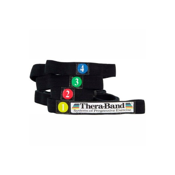 Fabrication Enterprises Thera-Band Stretch Strap, Black, 25 Each - 10-1384-25