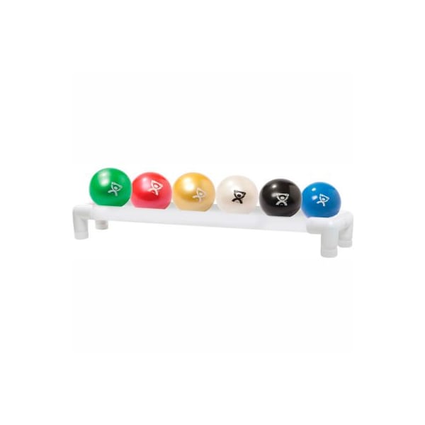Fabrication Enterprises 1-Tier Ball Rack For WaTE Weighted Balls, Holds 6 Balls, 31"L x 6"W x 5.25"H - 463403