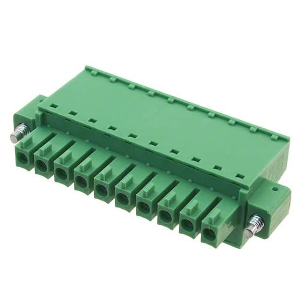 Fci Vm-3.81-10P Green With Flange   - Zinc Steel Stamping Clamp Contact With Bright Tin Plated Y/C - 20020012-D101B01LF